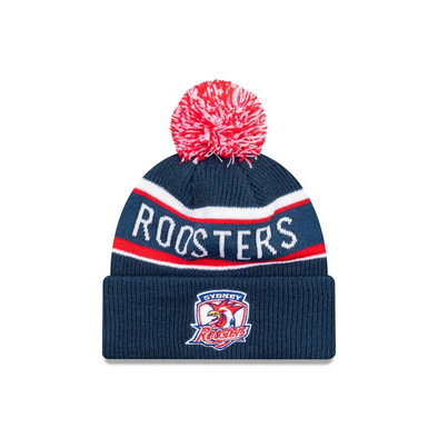 New Era NRL Roosters Essentials Cuff Beanie with Pom